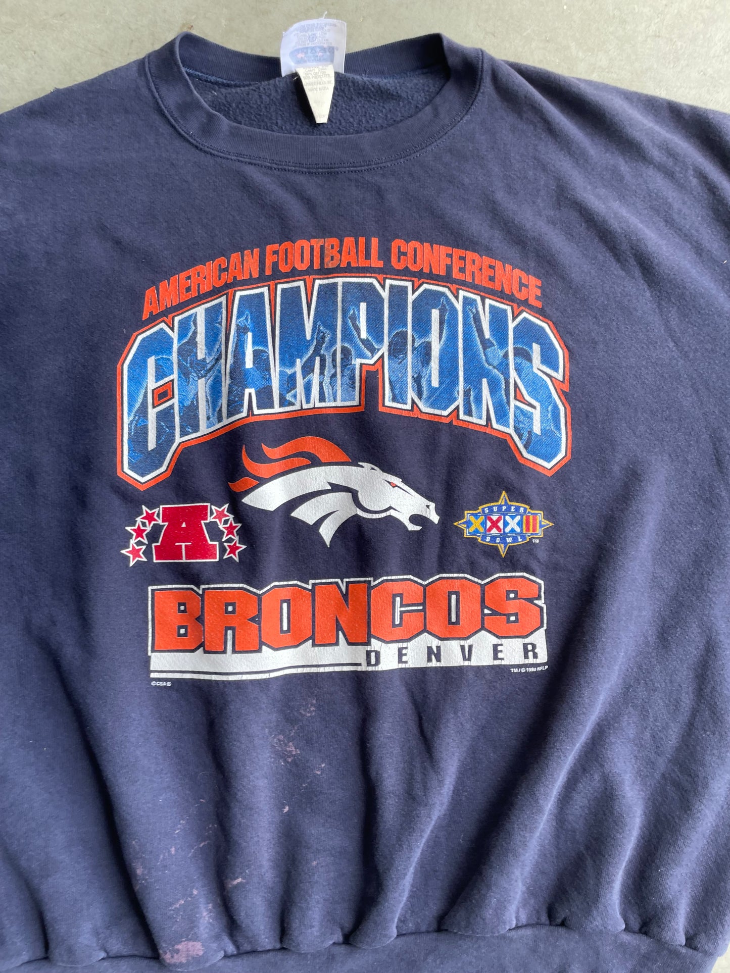 1997' Denver Bronco's AFC Champions Sweatshirt