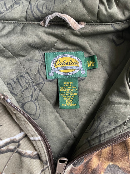 2000's Cabelas Camo Zip Up